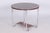 Small Czech Bauhaus Round Oak and Chrome-Plated Steel Side Table, 1930s For Sale - Image 10 of 10