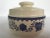 Mid-Century Modern Mid 20th Century Vintage Blue and White Ceramic Lidded Dish For Sale - Image 3 of 7