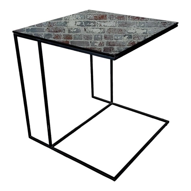 Minotti - Black Glass Tavolino - Cube Coffee Table For Sale