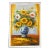 Impasto Oil Paint Canvas Art Sunflowers Bw Vase Scroll Painting For Sale