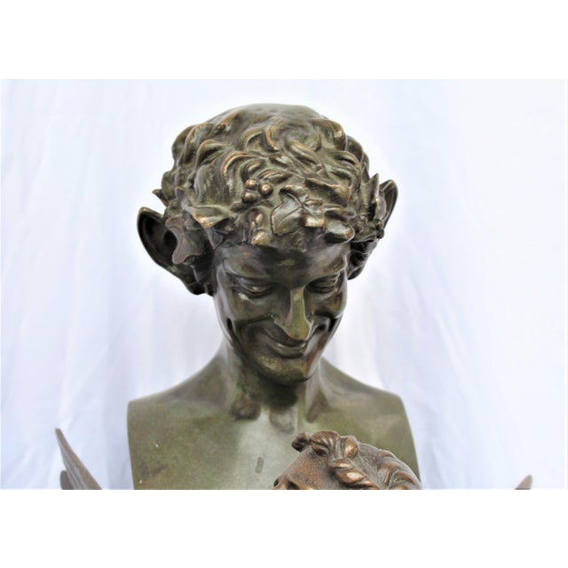 Bronze Sculpture Double Figure Antique Signed F Sanzel Large For Sale - Image 17 of 18