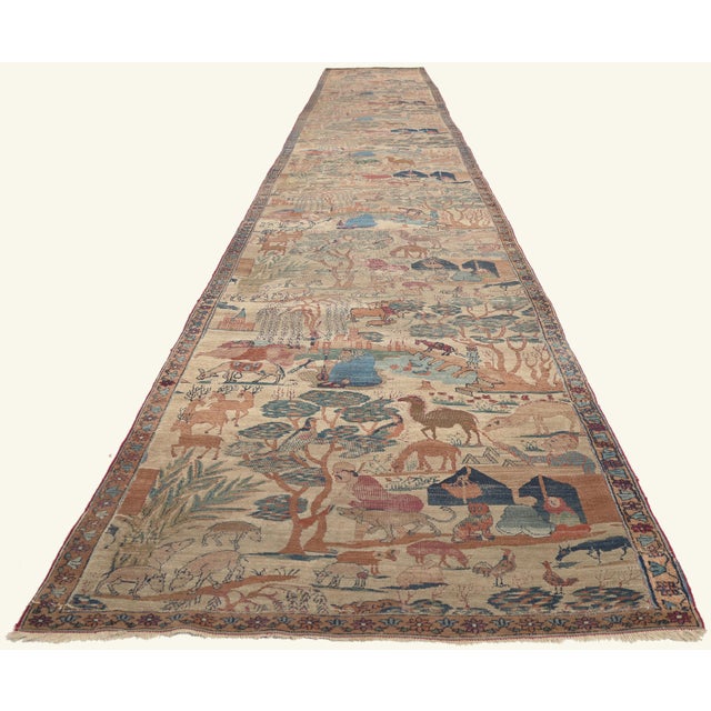 Traditional Late 19th Century Persian Khorassan Rug, 03'03 X 24'00 For Sale - Image 3 of 10