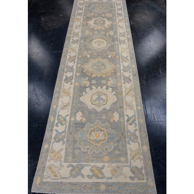 Turkish Oushak Runner Rug 2'10" x 9'1" #16641 Explore a curated collection of hallway runners, wool rugs, and handmade...