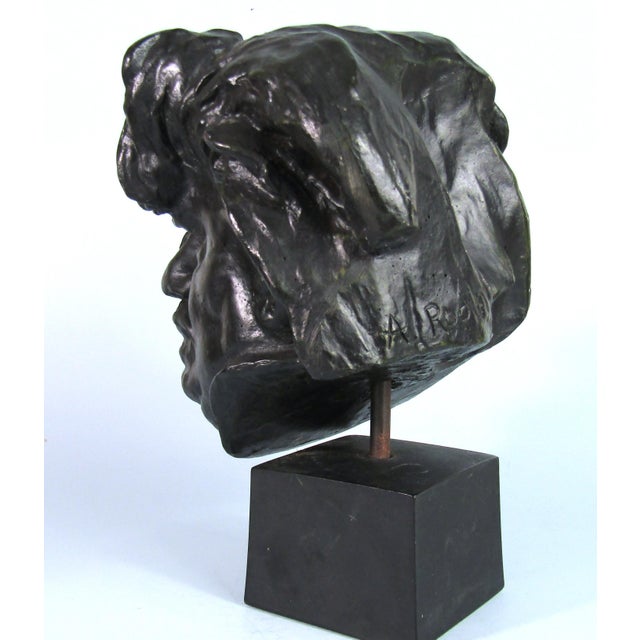 Sculpture Materials Auguste Rodin Head of Balzac Bronzed Sculpture Museum Reproduction Rudier Foundry Paris For Sale - Image 7 of 11