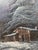 Vintage R. Scott Signed Winter Landscape Original Oil on Canvas, Framed For Sale - Image 15 of 18
