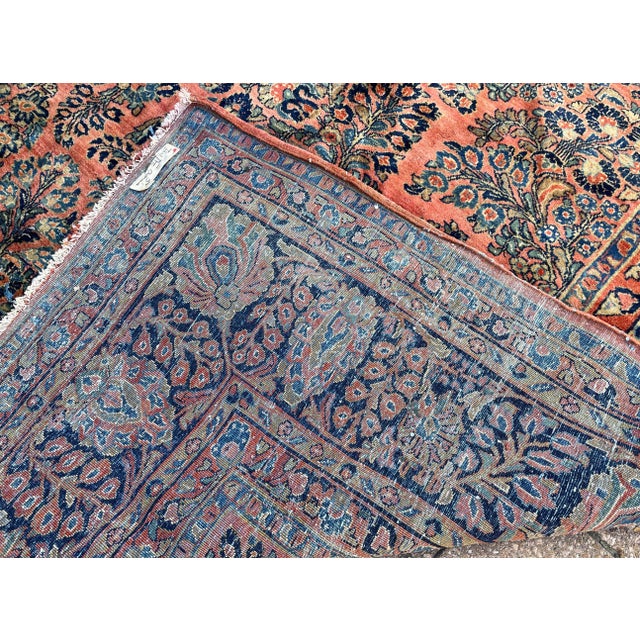 Antique Persian Sarouk Carpet, Garden Design For Sale - Image 4 of 12