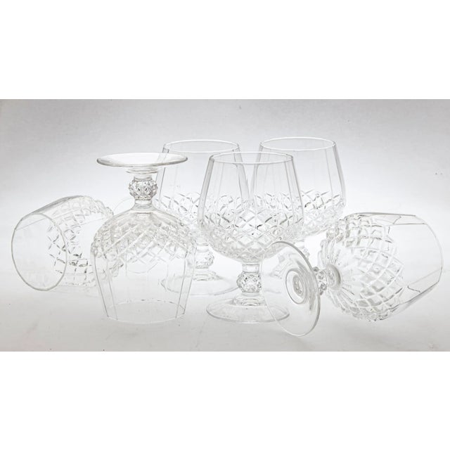 1970s Crystal Brandy Snifters- Set of 6 For Sale - Image 4 of 4