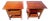 Mid-Century Craftsman African Mahogany Nightstands by Howard Thompson - A Pair For Sale