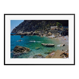 A Beach in Capri 1959 by Toni Frissell Framed For Sale