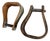 1940s Western Horse Saddle Stirrup, a Mismatched Pair For Sale