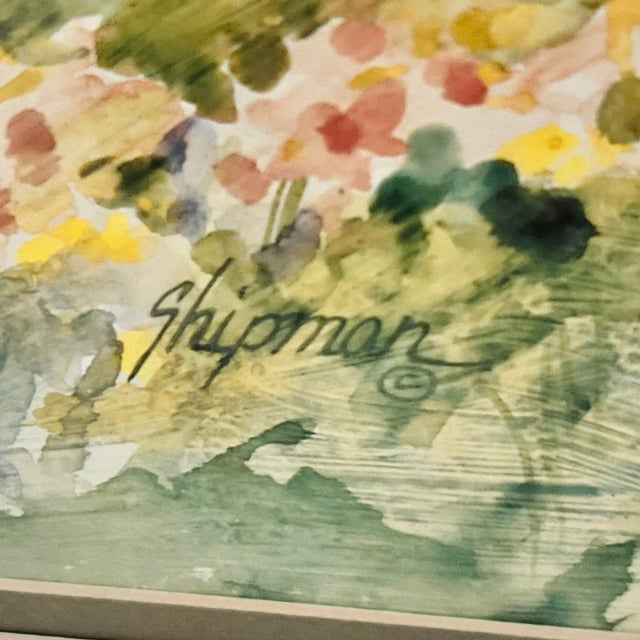 1990s Vintage 1990s 'Low Country Bed and Breakfast' - Carolina - Americana - Watercolor Painting Print by Barbara Shipman, Matted & Framed For Sale - Image 5 of 10