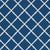 Sample - Schumacher Bamboo Trellis Indoor/Outdoor Fabric in Navy For Sale