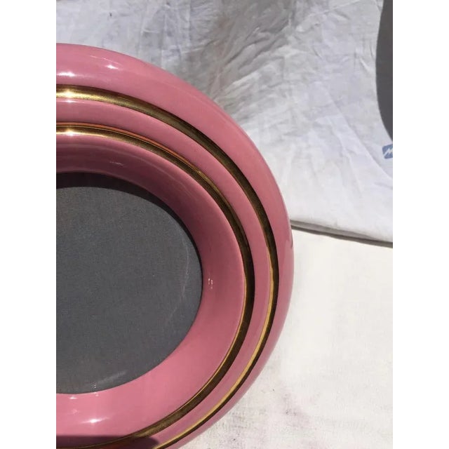 Wood Italian Photo Frame in Pink Lacquered Wood, Italy, 1980s For Sale - Image 7 of 10
