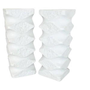 Original Porcelain Op Art Vases by Royal Bavaria KPM, Germany, 1970s, Set of 2