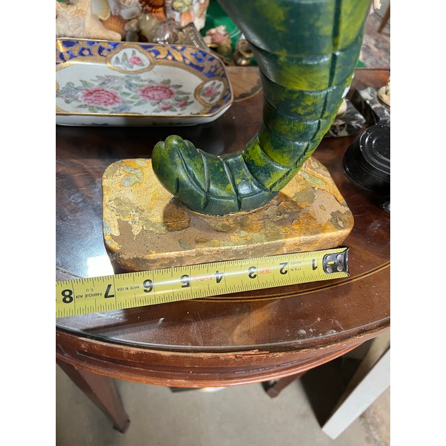 Vintage Green Tall Seahorse Sculpture For Sale In Atlanta - Image 6 of 6