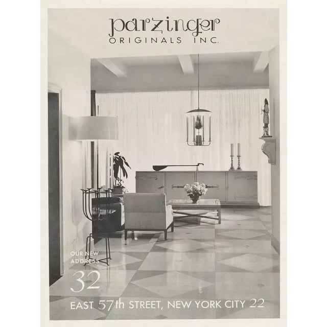 Tommi Parzinger Tommi Parzinger Originals Modern Armchair and Ottoman, Club Chair, 1958 For Sale - Image 4 of 5