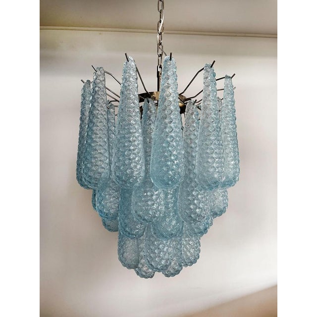 Italian Murano Glass Chandeliers, 1990, Set of 2 For Sale - Image 11 of 16