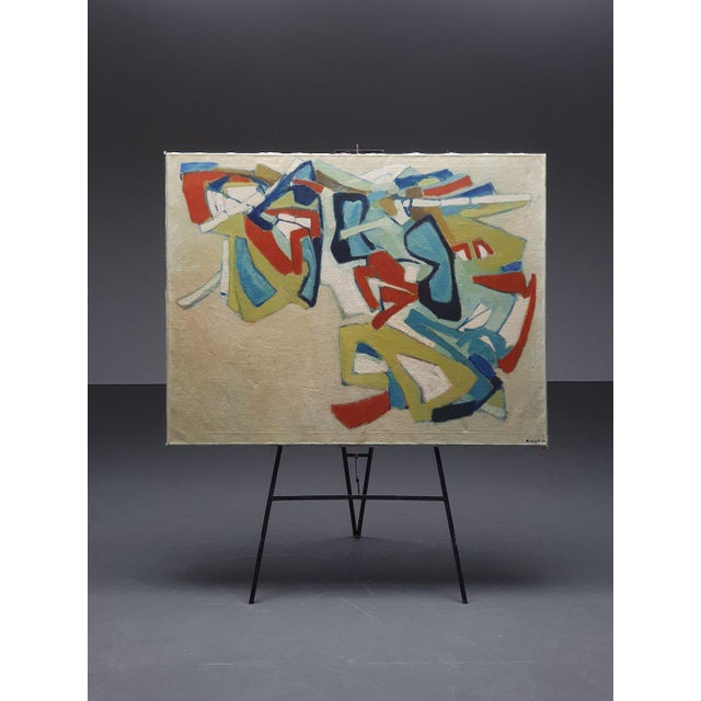 A. Roosenschoon, Marmok, 1960s, Oil on Canvas For Sale - Image 13 of 14