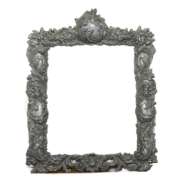 Large Baroque Photo Frame, 1950s For Sale