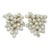 Faux Pearl Grape Cluster Earrings, 1980's For Sale