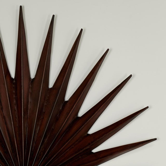 Mid Century Palm Leaf Wall Oriments For Sale - Image 4 of 13