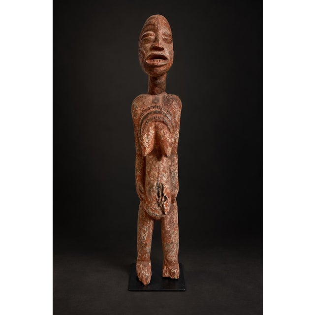 Antique Rare Bena Lulua Female Ancestor Figure For Sale - Image 14 of 14
