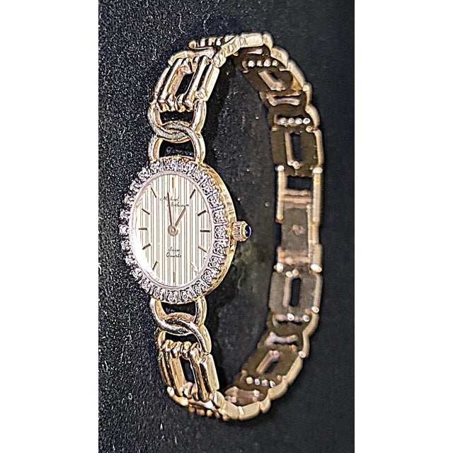 1980s Michael Anthony® 14k & Diamond Ladies Watch For Sale - Image 4 of 14