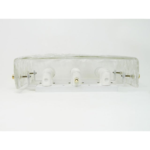 Vintage Ice Glass Wall Lamp, Vienna, 1960s For Sale - Image 8 of 10