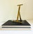 Art Deco 8x10 French Style Brass Easel Picture Frame, Late 20th C For Sale - Image 3 of 13