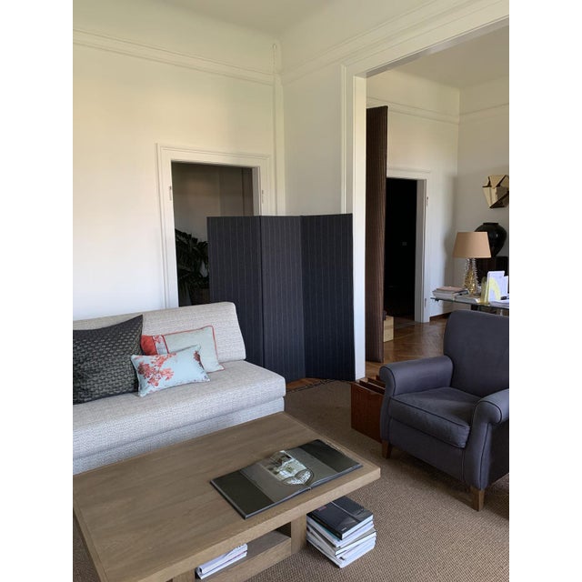 Italian Grey Upholstered Screen by Dimore Di Lucia Valzelli For Sale - Image 18 of 18