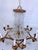 1920s Empire Brass Chandelier With a-Chain Crystals For Sale - Image 13 of 16