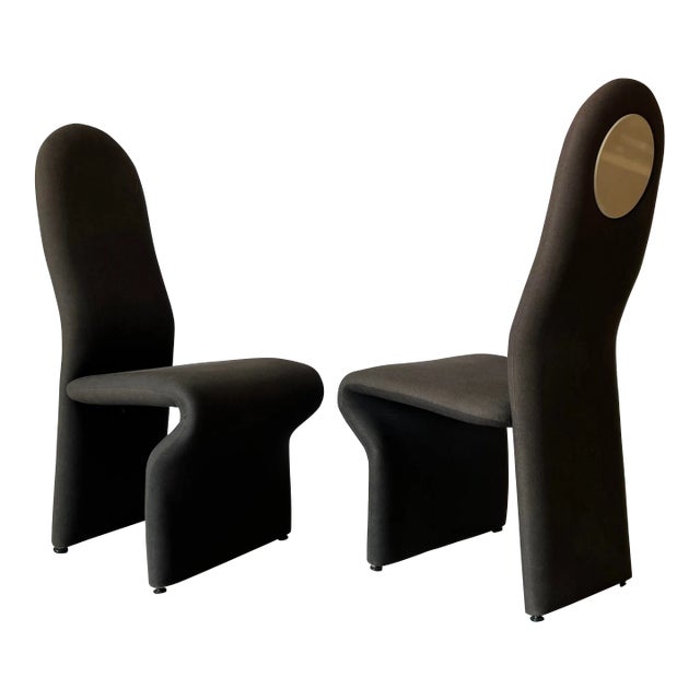 Jan Ekselius - Style Postmodern Accent/ Dining Chairs by Roger Rougier - a Pair For Sale