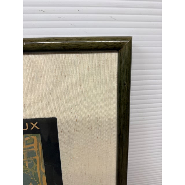 Wood Early 20th Century Belle Epoque Advertising Artwork, Framed For Sale - Image 7 of 12