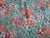 Textile Jadeite Feedsack Yo Yo Quilt Trellis Pattern Floral Diamond Edges Queen Handmade 1930's For Sale - Image 7 of 17