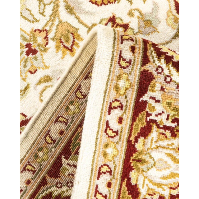 Mogul, One-of-a-Kind Hand-Knotted Area Rug in Ivory, 4' 2" x 6' 1" For Sale In New York - Image 6 of 8