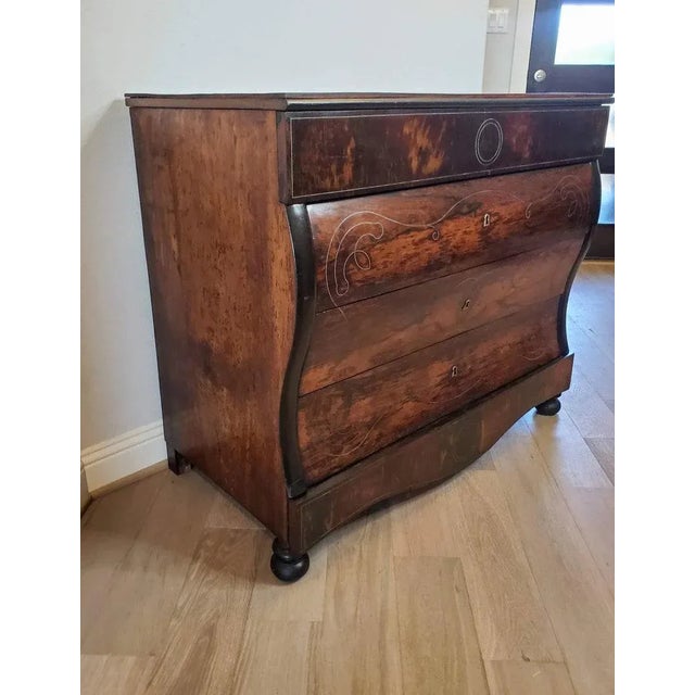 19th Century Spanish Rosewood Bombe Commode For Sale In Dallas - Image 6 of 11