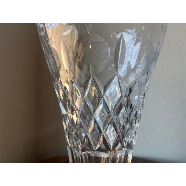 Transparent Late 20th Century Rogaska Crystal Gallia Pattern Vase For Sale - Image 8 of 12
