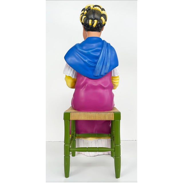 Ceramic 1990s Sergio Bustamante 'Homenage a Frida Kahlo', Rare Life-Size Sculpture 15/25 For Sale - Image 7 of 17