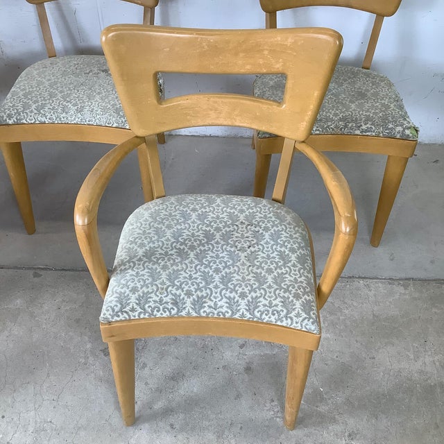Vintage Heywood-Wakefield "Dog Bone" Dining Chairs - Set of 6 For Sale In Philadelphia - Image 6 of 18