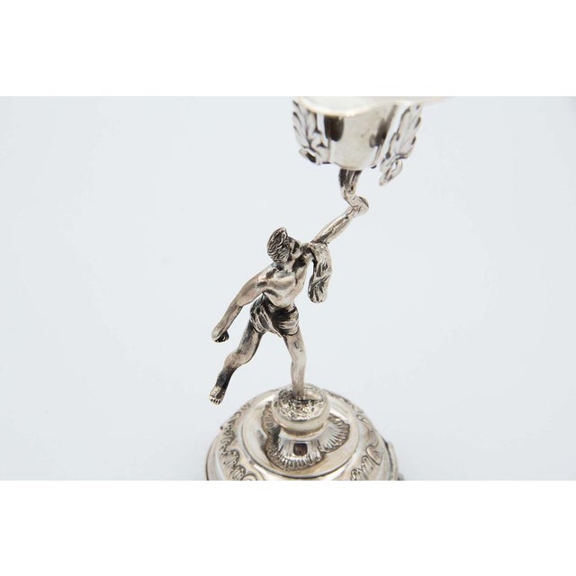 Silver Toothpick Holder with Classic Figure, in Good conditions.