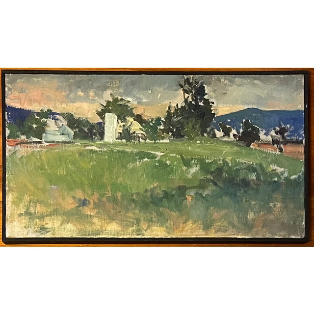 Walker Buckner (New York 1943) Impressionist Oil Painting on Canvas - New England Berkshire Landscape For Sale - Image 4 of 8
