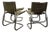 Space Age Chairs in Curved Chrome Steel, 1970s, Set of 2 For Sale