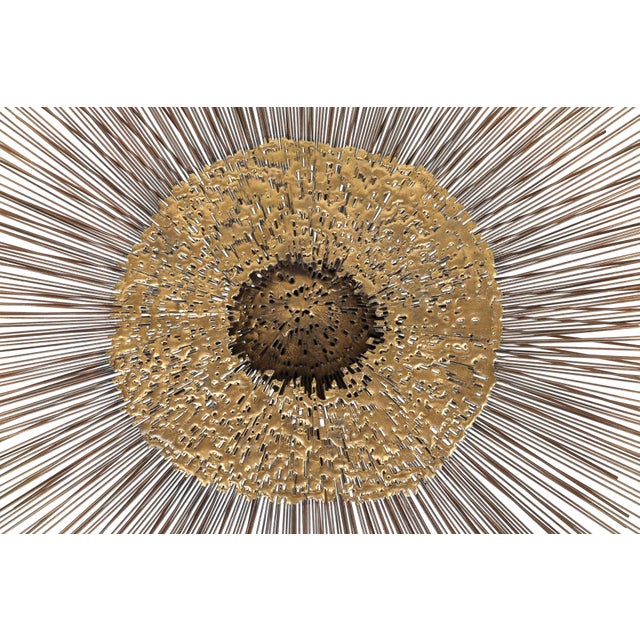 1960s 1960's Brutalist Sunburst Wall Sculpture by William and Bruce Friedle For Sale - Image 5 of 13