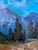 Blue Oil Painting the Road Leading to the Mountains Yuriy Suprunchuk For Sale - Image 8 of 12