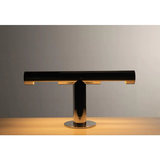 Chrome 1960s Paul Mayén Habitat T-Form Space Age Desk Lamp For Sale - Image 8 of 12