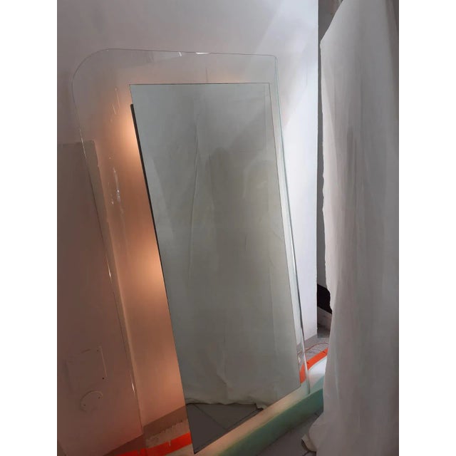 Vintage Mirror with Built-in Lights For Sale - Image 6 of 9
