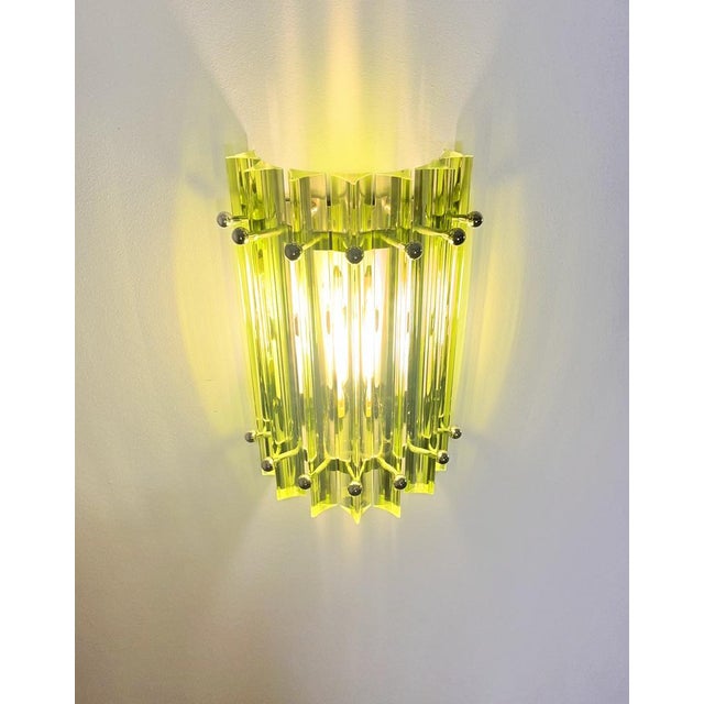 Vintage Murano Wall Sconces in Green, 1990s, Set of 2 For Sale - Image 16 of 18