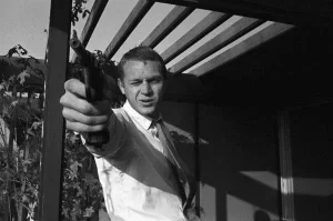 Steve McQueen at Home, 1960 Photograph by Sid Avery 16x20
