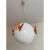 Italian Murano Style Glass Opalino Pendant with Red Butterfly from Simoeng For Sale - Image 7 of 10