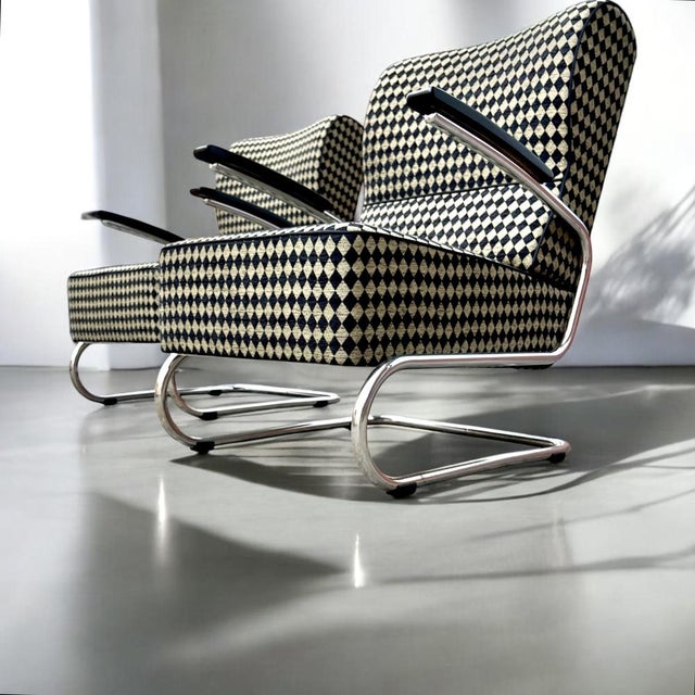 Modern Bauhaus Tubular Steel Model RS8049 Cantilever Club Chairs from Mauser Werke Waldeck, Germany, 1935, Set of 2 For Sale - Image 9 of 18